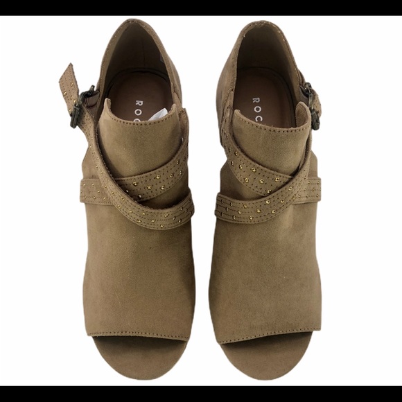 Rocket‎ Dog Woman's Bootie Tan Wood Wedge - Picture 2 of 6